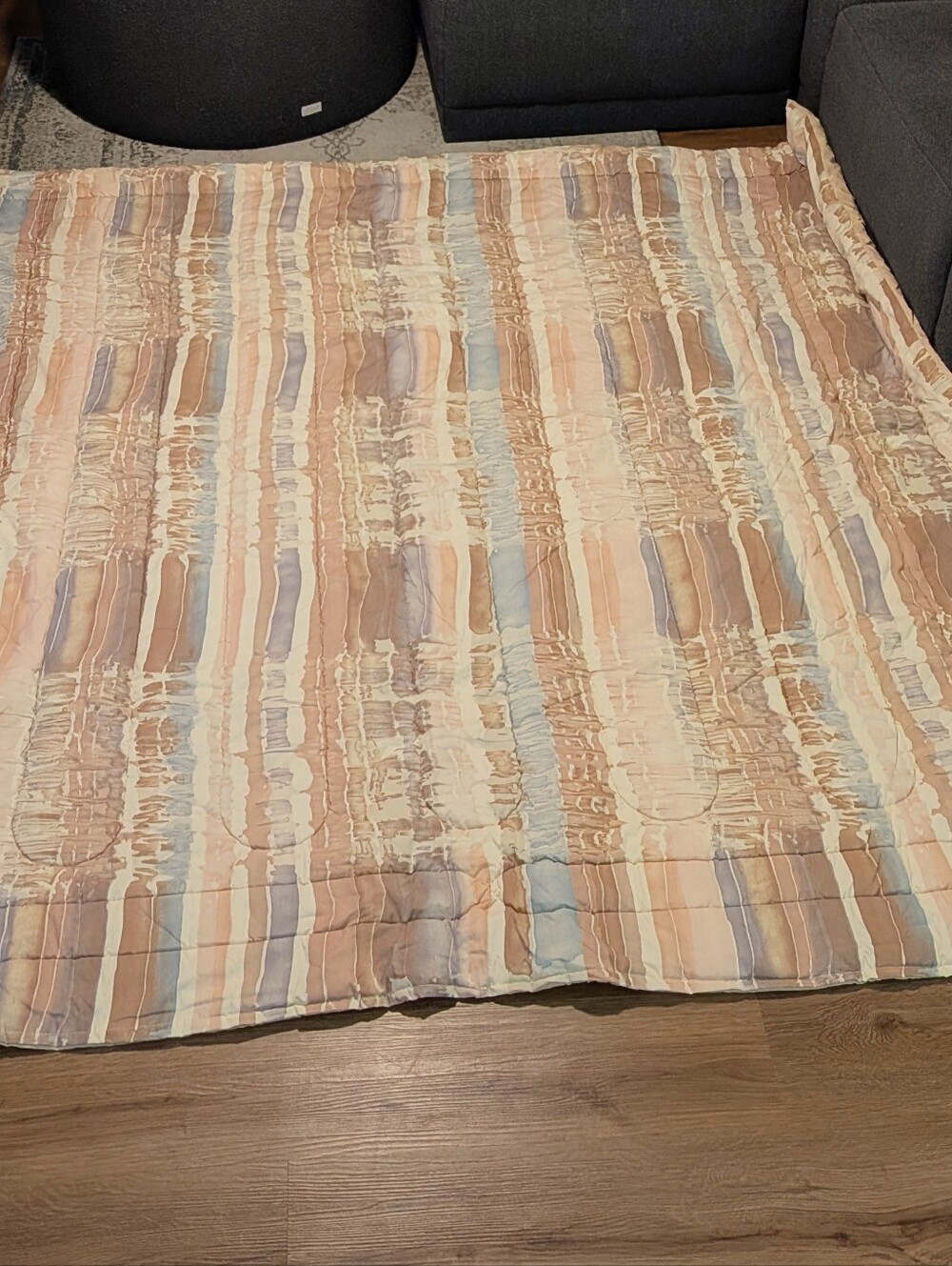 Vintage Martex Striped 70s 80s Comforter Full Queen - Picture 2 of 10